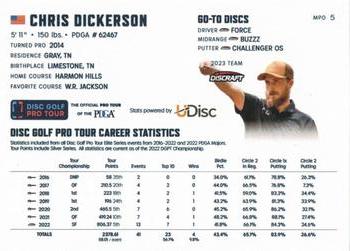 2023 Disc Golf Pro Tour #MPO5 Chris Dickerson Back